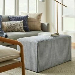 Threshold Designed W/Studio McGee Lynwood Cube Bench - Threshold™ designed with Studio McGee Wide Striped Cream