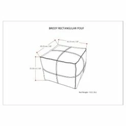 Wendal Square Pouf - WyndenHall Distressed Black 15 Wendal Square Pouf - WyndenHall Distressed Black -Ottomans Official Shop unnamed file 4268