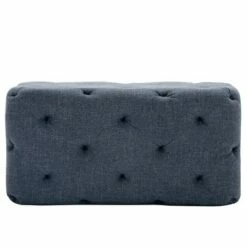 32" Rectangle Pintucked Ottoman - WOVENBYRD Light Brown -Ottomans Official Shop unnamed file 4344