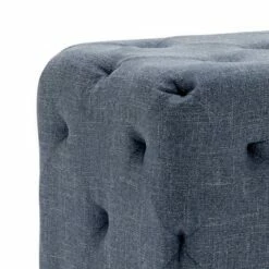 32" Rectangle Pintucked Ottoman - WOVENBYRD Light Brown -Ottomans Official Shop unnamed file 4349