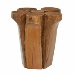 Olivia & May Rustic Teak Wood Stool Brown - Olivia & May -Ottomans Official Shop unnamed file 437