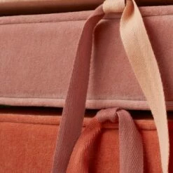 Opalhouse Designed With Jungalow Marin Stackable Pouf with Casters - Opalhouse™ designed with Jungalow™ Rust/blush Gradient -Ottomans Official Shop unnamed file 4449