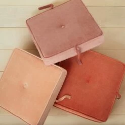 Opalhouse Designed With Jungalow Marin Stackable Pouf with Casters - Opalhouse™ designed with Jungalow™ Rust/blush Gradient -Ottomans Official Shop unnamed file 4450