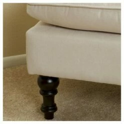 Jeremy Tufted Ottoman Crème Velvet - Christopher Knight Home -Ottomans Official Shop unnamed file 4456