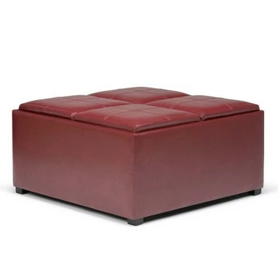 Franklin Square Coffee Table Storage Ottoman - WyndenHall Chocolate Brown 13 Franklin Square Coffee Table Storage Ottoman - WyndenHall Chocolate Brown - Image 11