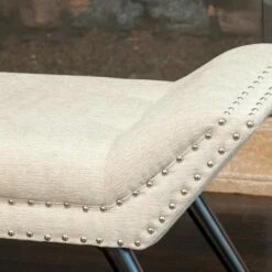Rosalynn Tufted Ottoman Bench - Christopher Knight Home Almond Paste -Ottomans Official Shop unnamed file 4530