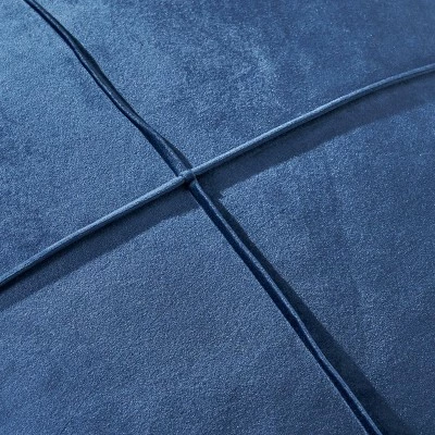 Nakisha Velvet Square Bean Bag Ottoman - Christopher Knight Home Smoke 5 Nakisha Velvet Square Bean Bag Ottoman - Christopher Knight Home Smoke - Image 3