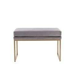 30.5" Decorative Pillowtop Ottoman - WOVENBYRD Blue Velvet -Ottomans Official Shop unnamed file 4563