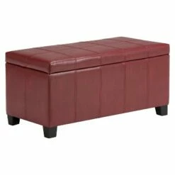 36" Lancaster Storage Ottoman Bench - WyndenHall Satin Cream -Ottomans Official Shop unnamed file 4574