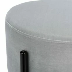 Lisbon Round Ottoman - Safavieh Gray/black 16 Lisbon Round Ottoman - Safavieh Gray/black -Ottomans Official Shop unnamed file 4588