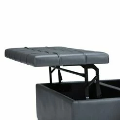 36" Elliot Coffee Table Storage Ottoman - WyndenHall Tanners Brown -Ottomans Official Shop unnamed file 4614