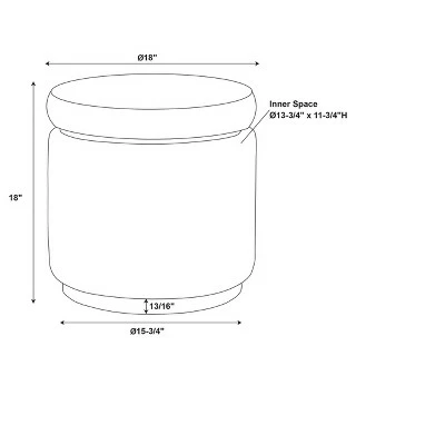 Blanche Storage Ottoman Natural - Linon 9 Blanche Storage Ottoman Natural - Linon - Image 7