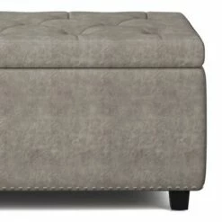 48" Springfield Storage Ottoman - Wyndenhall Natural Linen Look Fabric -Ottomans Official Shop unnamed file 4675