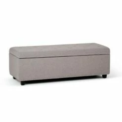 48" Springfield Storage Ottoman - Wyndenhall Natural Linen Look Fabric -Ottomans Official Shop unnamed file 4688