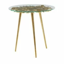 Modern Aluminum Accent Table - Olivia & May Black -Ottomans Official Shop unnamed file 469