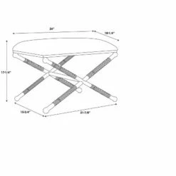 Logue Campaign Ottoman Black - Linon -Ottomans Official Shop unnamed file 4707