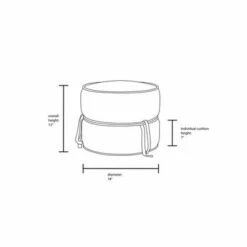 Opalhouse Designed With Jungalow Olivia Round Pouf Rust - Opalhouse™ designed with Jungalow™ -Ottomans Official Shop unnamed file 4745