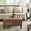 Madison Park Tufted Square Cocktail Ottoman Brown -Ottomans Official Shop unnamed file 4746