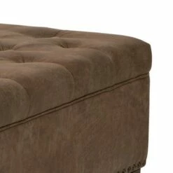 Madison Park Tufted Square Cocktail Ottoman Brown -Ottomans Official Shop unnamed file 4749