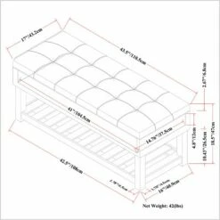44" Wyatt Storage Ottoman Bench - WyndenHall Chocolate Brown -Ottomans Official Shop unnamed file 4763