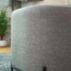 17" Modern Square Ottoman with Metal Base - WOVENBYRD Gray -Ottomans Official Shop unnamed file 4778