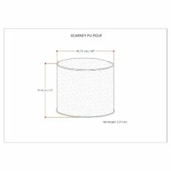 Talia Round Pouf Distressed Brown Faux Leather - WyndenHall 11 Talia Round Pouf Distressed Brown Faux Leather - WyndenHall -Ottomans Official Shop unnamed file 4839