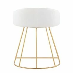 Canary Vanity Metal Velvet Barstool - LumiSource Gold/blue -Ottomans Official Shop unnamed file 486