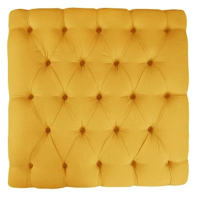 Custom Upholstered Tufted Square Ottoman - Skyline Furniture Milk 3 Custom Upholstered Tufted Square Ottoman - Skyline Furniture Milk