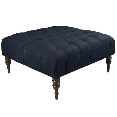 Custom Upholstered Tufted Square Ottoman - Skyline Furniture Milk 8 Custom Upholstered Tufted Square Ottoman - Skyline Furniture Milk - Image 6