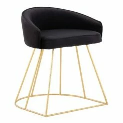Canary Vanity Metal Velvet Barstool - LumiSource Gold/blue -Ottomans Official Shop unnamed file 491