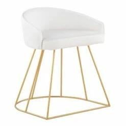 Canary Vanity Metal Velvet Barstool - LumiSource Gold/blue -Ottomans Official Shop unnamed file 494