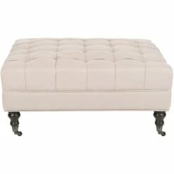 Clark Tufted Cocktail Ottoman - Safavieh -Ottomans Official Shop unnamed file 4956