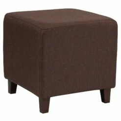 Flash Furniture Ascalon Taut Upholstered Cube Ottoman Pouf