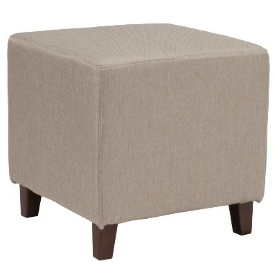 Flash Furniture Ascalon Taut Upholstered Cube Ottoman Pouf 9 Flash Furniture Ascalon Taut Upholstered Cube Ottoman Pouf - Image 7