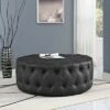 Amour Upholstered Vinyl Ottoman - Modway Black -Ottomans Official Shop unnamed file 4985