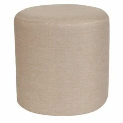 Flash Furniture Barrington Taut Upholstered Round Ottoman Pouf -Ottomans Official Shop unnamed file 5041