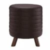 Rivard Round Stool - Linon Dark Gray -Ottomans Official Shop unnamed file 51