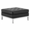 Loft Tufted Button Upholstered Faux Leather Ottoman - Modway Silver/black -Ottomans Official Shop unnamed file 5123