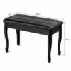 Costway PU Leather Solid Wood Piano Bench Padded Double Duet Keyboard Seat Storage Black 1 Costway PU Leather Solid Wood Piano Bench Padded Double Duet Keyboard Seat Storage Black -Ottomans Official Shop unnamed file 5190