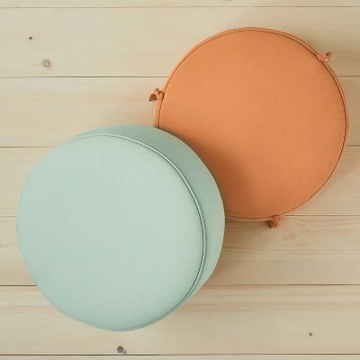 Opalhouse Designed With Jungalow Appenine Linen Stacking Pouf - Opalhouse™ designed with Jungalow™ Orange/green 5 Opalhouse Designed With Jungalow Appenine Linen Stacking Pouf - Opalhouse™ designed with Jungalow™ Orange/green - Image 3