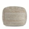 Cherokee Pouf - Anji Mountain Gray Stripes