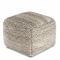 Cherokee Pouf - Anji Mountain Gray Stripes -Ottomans Official Shop unnamed file 5277