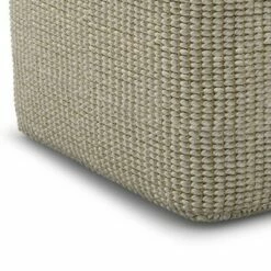 Isadora Square Woven PET Polyester Pouf Cream/Natural - WyndenHall -Ottomans Official Shop unnamed file 5284