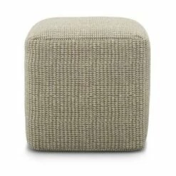 Isadora Square Woven PET Polyester Pouf Cream/Natural - WyndenHall -Ottomans Official Shop unnamed file 5286