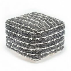 Penelope Pouf Ottoman - Anji Mountain Gray/ivory -Ottomans Official Shop unnamed file 5342