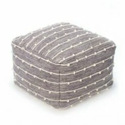 Penelope Pouf Ottoman - Anji Mountain Gray/ivory -Ottomans Official Shop unnamed file 5344