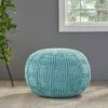 Yuny Handcrafted Modern Fabric Pouf - Christopher Knight Home Yellow -Ottomans Official Shop unnamed file 5373