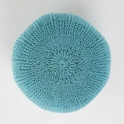 Yuny Handcrafted Modern Fabric Pouf - Christopher Knight Home Yellow -Ottomans Official Shop unnamed file 5375