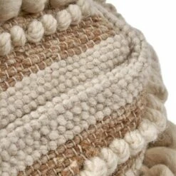 Gerardo Contemporary Wool and Cotton Pouf Ottoman Natural/White - Christopher Knight Home 11 Gerardo Contemporary Wool and Cotton Pouf Ottoman Natural/White - Christopher Knight Home -Ottomans Official Shop unnamed file 5402