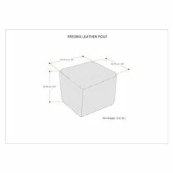 Garcia Square Pouf - WyndenHall Black -Ottomans Official Shop unnamed file 5467